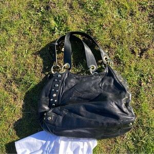 MICHAEL Michael Kors Black Studded Shoulder Bag